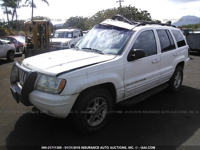 1J4GW68N2XC692944 - 1999 JEEP GRAND CHEROKEE LIMITED WHITE photo 2