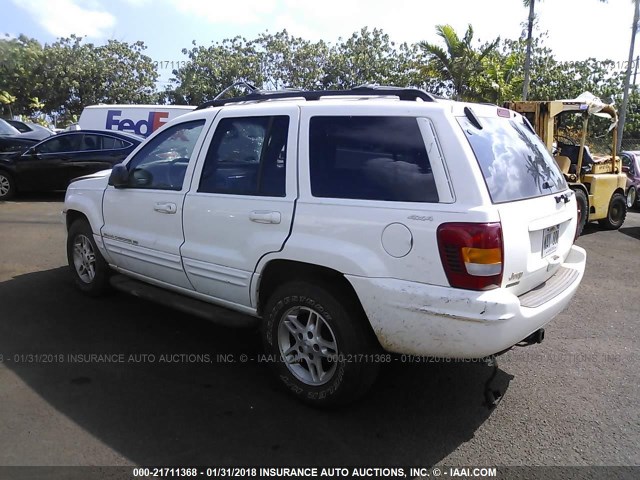 1J4GW68N2XC692944 - 1999 JEEP GRAND CHEROKEE LIMITED WHITE photo 3