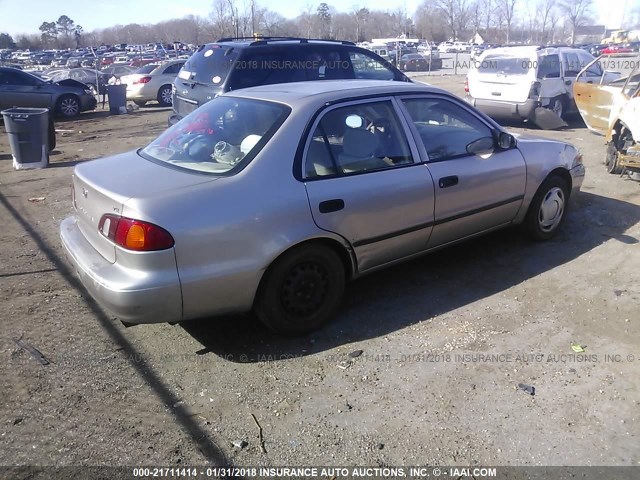 1NXBR12E4XZ199209 - 1999 TOYOTA COROLLA VE/CE/LE 棕色 照片 4