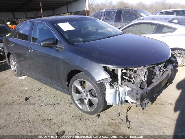 4T1BK1FK9CU502225 - 2012 TOYOTA CAMRY SE/XLE GRAY photo 1