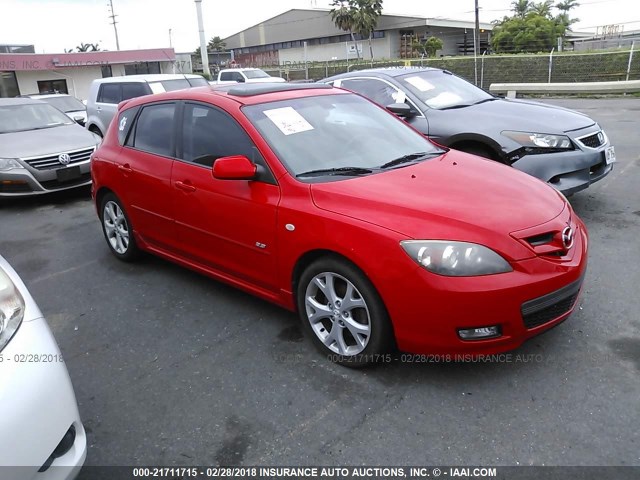 JM1BK343071637189 - 2007 MAZDA 3 HATCHBACK RED photo 1