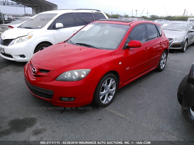 JM1BK343071637189 - 2007 MAZDA 3 HATCHBACK RED photo 2