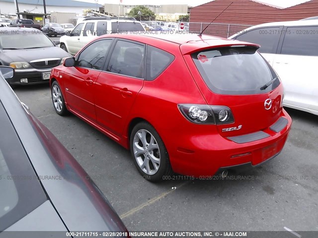 JM1BK343071637189 - 2007 MAZDA 3 HATCHBACK RED photo 3