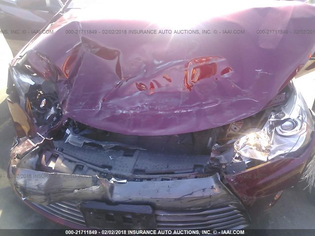 4T1BF1FK3GU557523 - 2016 TOYOTA CAMRY LE/XLE/SE/XSE RED photo 6