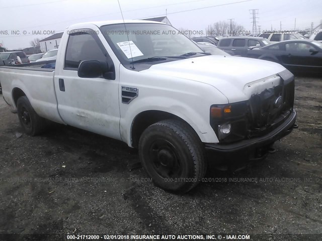 1FTNF20518EE19288 - 2008 FORD F250 SUPER DUTY WHITE photo 1