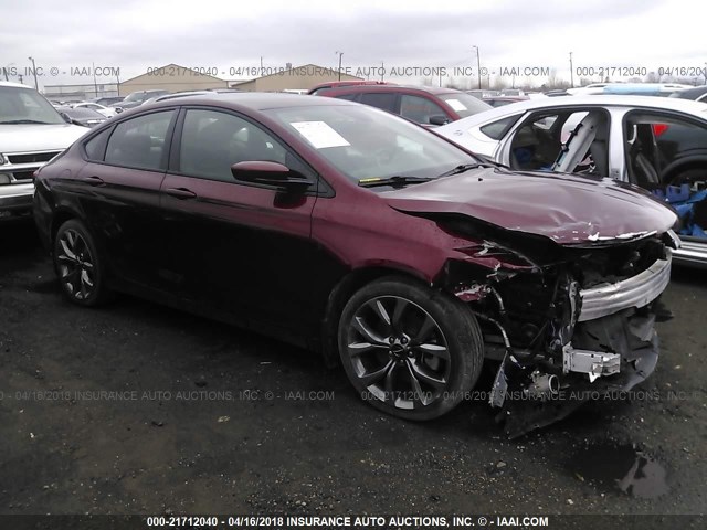 1C3CCCBB4FN566327 - 2015 CHRYSLER 200 S RED photo 1