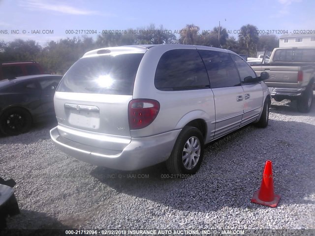 2C4GP54L82R700353 - 2002 CHRYSLER TOWN & COUNTRY LXI SILVER photo 4