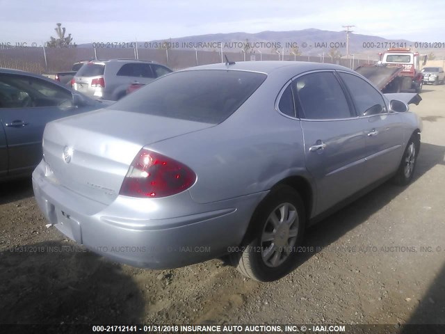 2G4WC582861193351 - 2006 BUICK LACROSSE CX SILVER photo 4