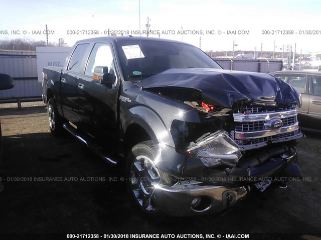 1FTFW1EF1EFC76168 - 2014 FORD F150 SUPERCREW BLACK photo 1