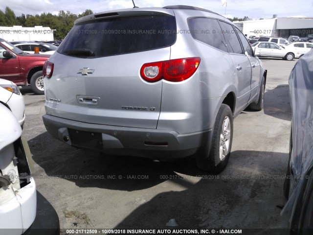 1GNEV23D79S111347 - 2009 CHEVROLET TRAVERSE LT SILVER photo 4