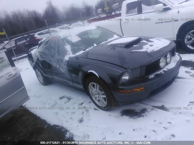 1ZVHT85H275332300 - 2007 FORD MUSTANG GT BLACK photo 1