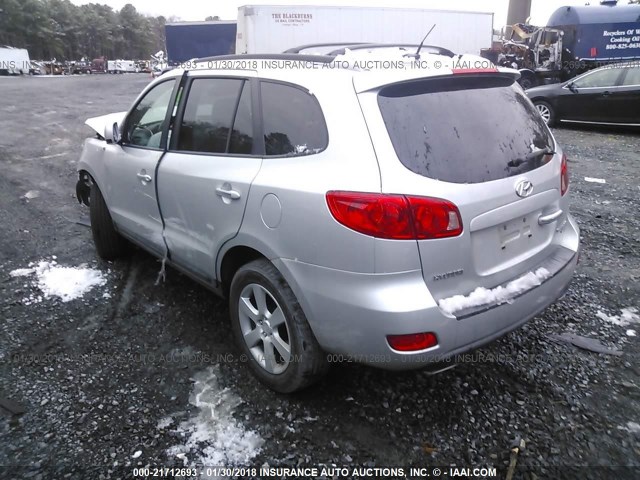 5NMSH13E17H076027 - 2007 HYUNDAI SANTA FE SE/LIMITED SILVER photo 3