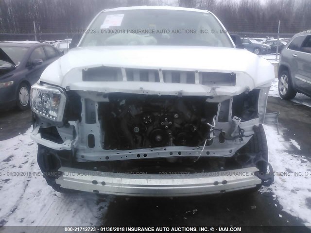 5TFUM5F19HX071350 - 2017 TOYOTA TUNDRA DOUBLE CAB SR/SR5 WHITE photo 6