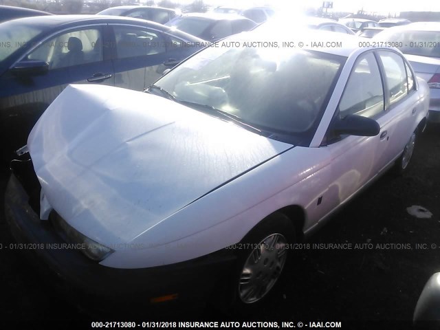 1G8ZH528XVZ163364 - 1997 SATURN SL1 WHITE photo 2