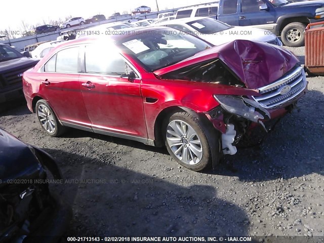 1FAHP2FW7AG124464 - 2010 FORD TAURUS LIMITED RED photo 1