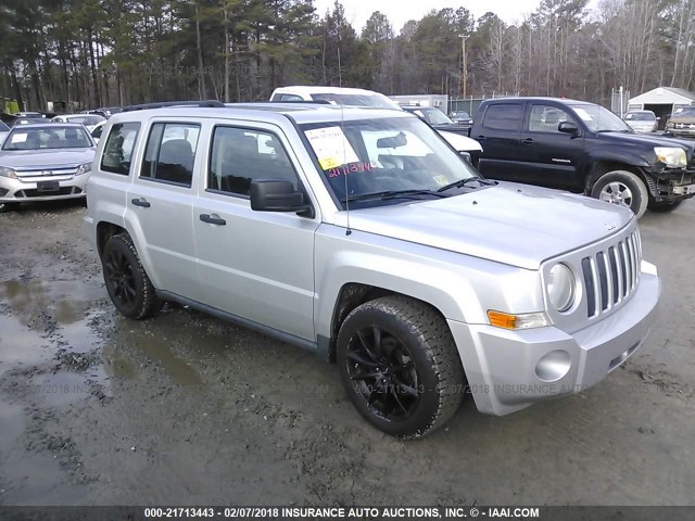 1J4FT28B39D154494 - 2009 JEEP PATRIOT SPORT SILVER photo 1