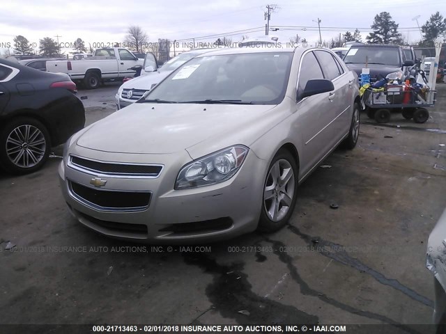 1G1ZB5E0XCF335008 - 2012 CHEVROLET MALIBU LS 金色 照片 2