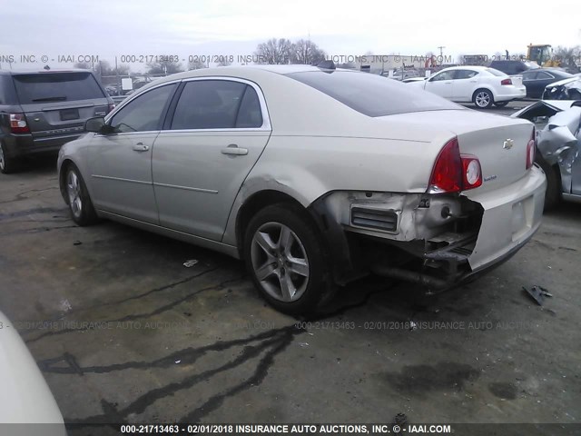 1G1ZB5E0XCF335008 - 2012 CHEVROLET MALIBU LS 金色 照片 3