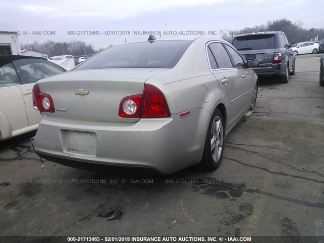 1G1ZB5E0XCF335008 - 2012 CHEVROLET MALIBU LS 金色 照片 4