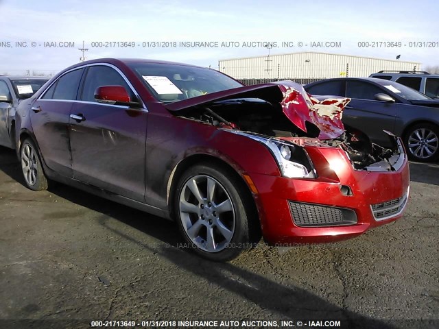 1G6AB5RX7D0150904 - 2013 CADILLAC ATS LUXURY RED photo 1