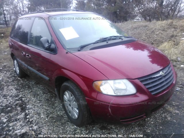 1A4GP45R26B745834 - 2006 CHRYSLER TOWN & COUNTRY  MAROON photo 1