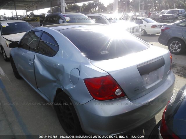 JTKDE177960113863 - 2006 TOYOTA SCION TC Light Blue photo 3