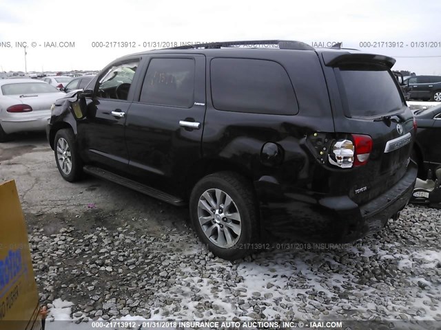 5TDJW5G1XAS031740 - 2010 TOYOTA SEQUOIA LIMITED BLACK photo 3