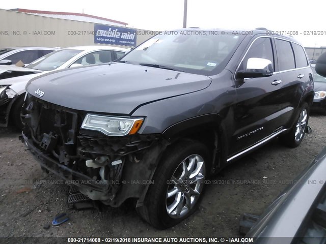 1C4RJEJG9EC548078 - 2014 JEEP GRAND CHEROKEE SUMMIT 灰色 照片 2