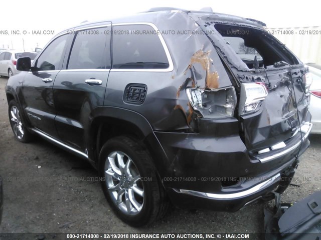1C4RJEJG9EC548078 - 2014 JEEP GRAND CHEROKEE SUMMIT 灰色 照片 3