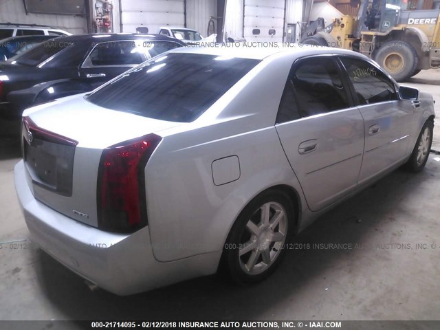 1G6DM577340119689 - 2004 CADILLAC CTS SILVER photo 4