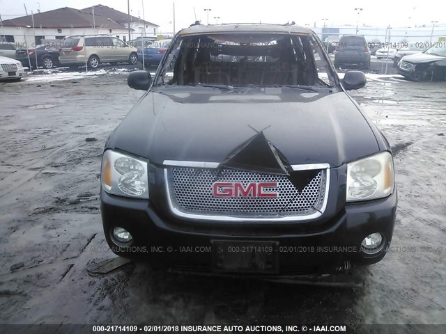 1GKET63M962154061 - 2006 GMC ENVOY DENALI BLACK photo 6