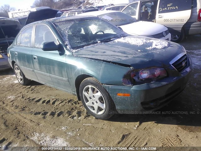 KMHDN46D96U217354 - 2006 HYUNDAI ELANTRA GLS/GT/LIMITED TEAL photo 1