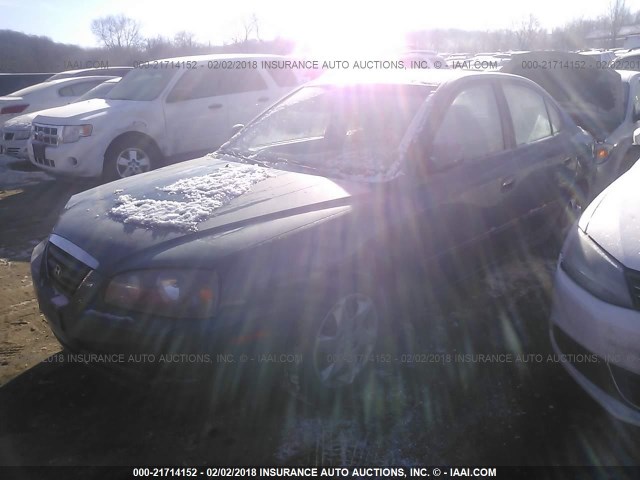 KMHDN46D96U217354 - 2006 HYUNDAI ELANTRA GLS/GT/LIMITED TEAL photo 2