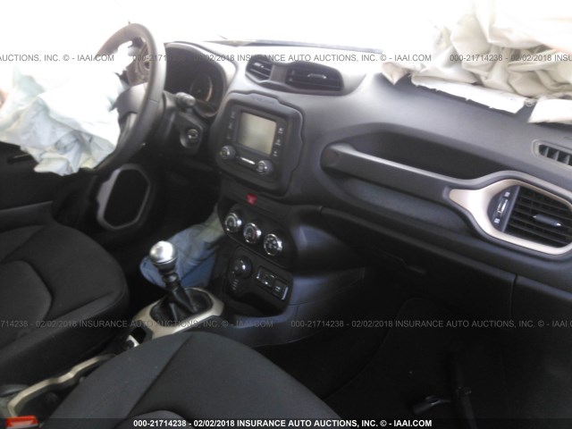 ZACCJBAW2GPC52698 - 2016 JEEP RENEGADE SPORT Կապույտ լուսանկար 5