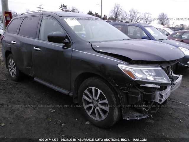 5N1AR2MM9DC606531 - 2013 NISSAN PATHFINDER S/SV/SL/PLATINUM BLACK photo 1