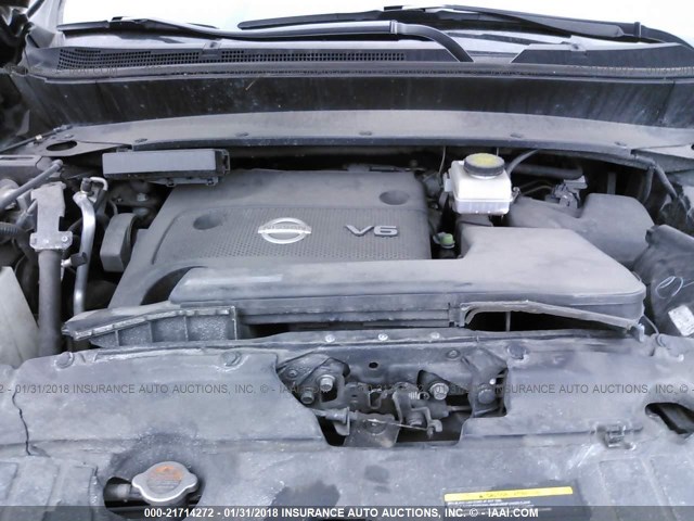 5N1AR2MM9DC606531 - 2013 NISSAN PATHFINDER S/SV/SL/PLATINUM BLACK photo 10