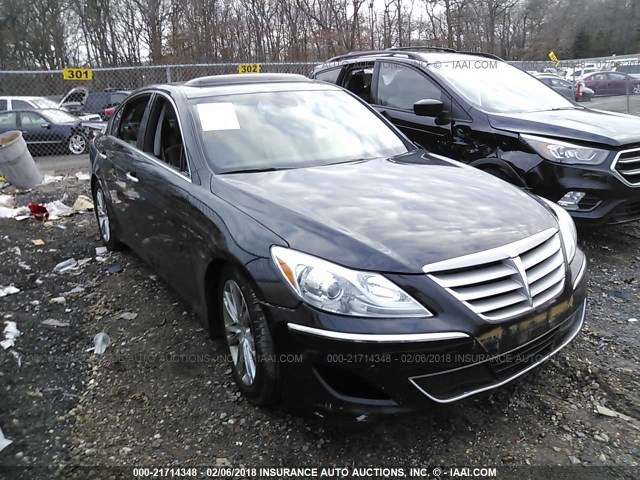 KMHGC4DD0DU238337 - 2013 HYUNDAI GENESIS 3.8L BLACK photo 1