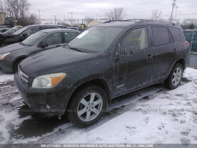 JTMBD31V976032669 - 2007 TOYOTA RAV4 LIMITED BLACK photo 2