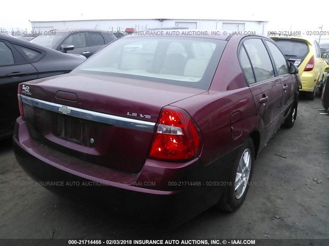 1G1ZT54835F145753 - 2005 CHEVROLET MALIBU LS 红色 照片 4