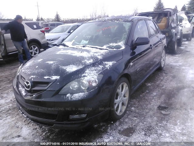 JM1BK343771729920 - 2007 MAZDA 3 HATCHBACK BLACK photo 2