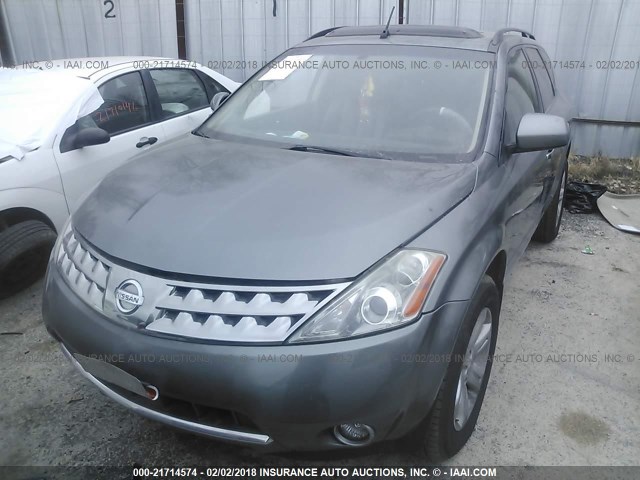 JN8AZ08W97W616939 - 2007 NISSAN MURANO SL/SE/S BLUE photo 2