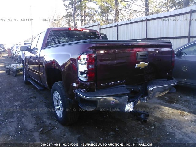 1GCRCREH3EZ350288 - 2014 CHEVROLET SILVERADO C1500 LT MAROON photo 3