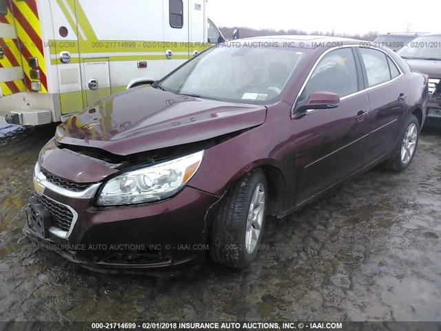 1G11C5SL4FF294355 - 2015 CHEVROLET MALIBU 1LT MAROON photo 2