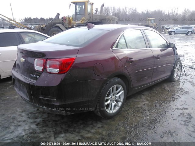 1G11C5SL4FF294355 - 2015 CHEVROLET MALIBU 1LT MAROON photo 4