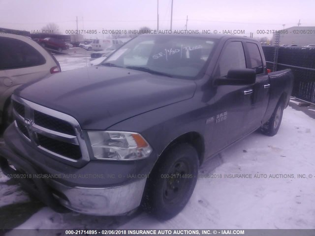 1C6RR6GT8ES477942 - 2014 RAM 1500 SLT GRAY photo 2