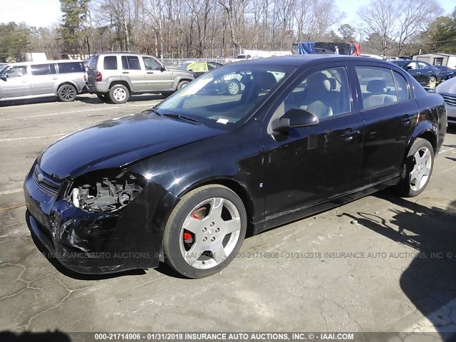 1G1AM58BX87196066 - 2008 CHEVROLET COBALT SPORT BLACK photo 2