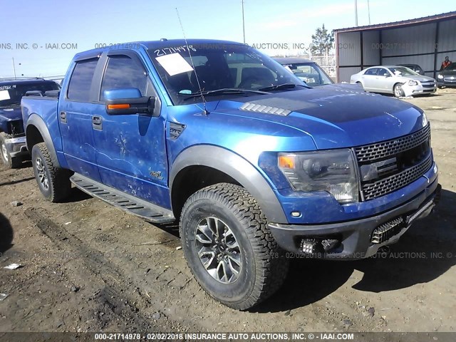 1FTFW1R6XDFC92586 - 2013 FORD F150 SVT RAPTOR BLUE photo 6