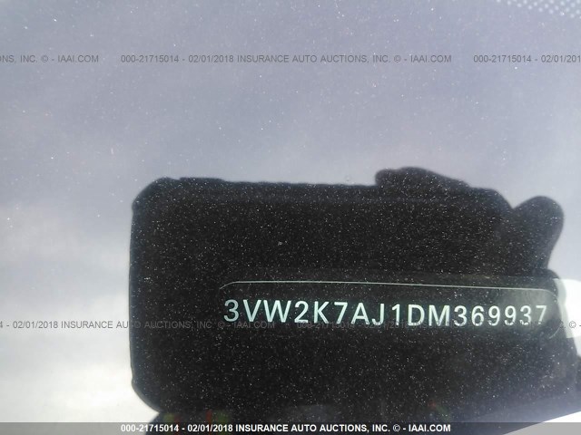 3VW2K7AJ1DM369937 - 2013 VOLKSWAGEN JETTA S 红色 照片 9