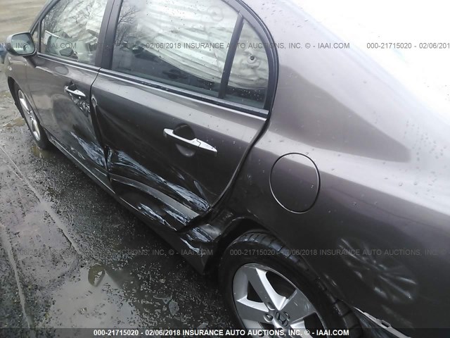 2HGFA1F68BH505227 - 2011 HONDA CIVIC LX-S GRAY photo 6