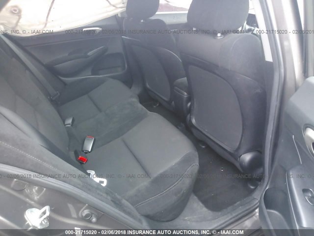 2HGFA1F68BH505227 - 2011 HONDA CIVIC LX-S GRAY photo 8